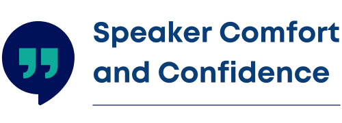 Speaker Comfort and Confidence logo